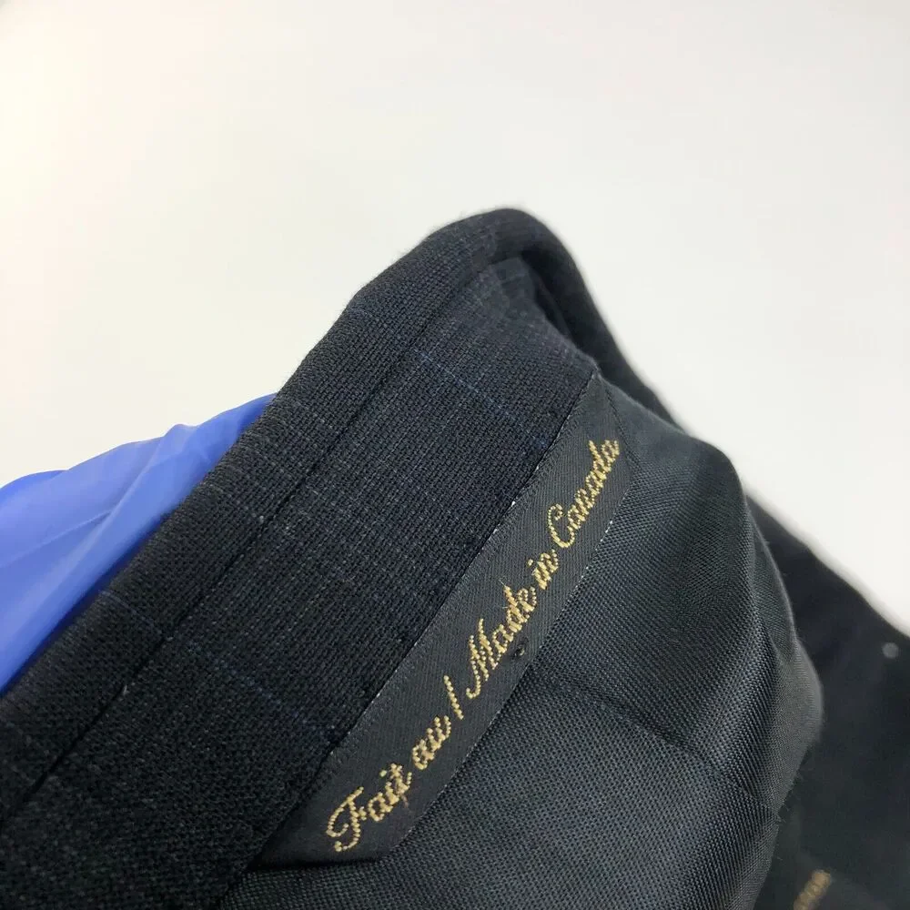 Jack Victor Montreal MINT 42R 100% Wool Three Button Suit Sport Coat Jacket